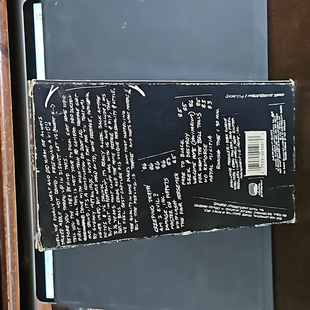 Metallica $19.98 Home Vid Cliff 'em All! - Picture 2 of 13